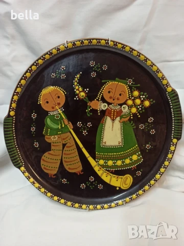 Масивно пано керамика ръчна изработка авторско ,диаметър 30 см 