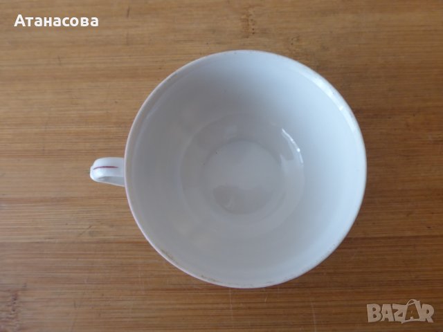  Колекционерска чаша за кафе български порцелан Сталин Видин 1957 г, снимка 5 - Чаши - 41828706