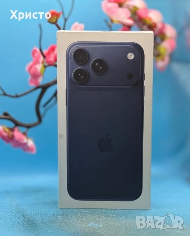 НОВ!!! Apple iPhone 17 Pro Max, 256GB, 5G, Deep Blue + подарък оригинален адаптер Apple, снимка 2 - Apple iPhone - 53416783