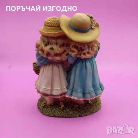 Невероятна статуетка "The flower gatherers" by Leonardo Collecton, снимка 3 - Статуетки - 48181649