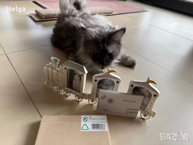 Детска рамка посребрена влакче, снимка 4 - Подаръци за кръщене - 52120242