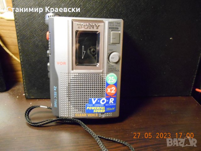  Sony TCM-200DV Handheld Cassette Voice Recorder - vintage 2001, снимка 1 - Радиокасетофони, транзистори - 40898524