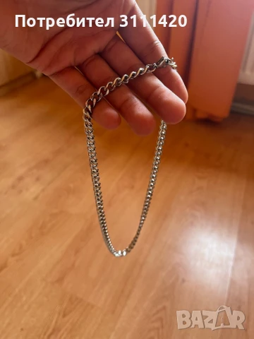 Сребърно колие , снимка 2 - Колиета, медальони, синджири - 51203843