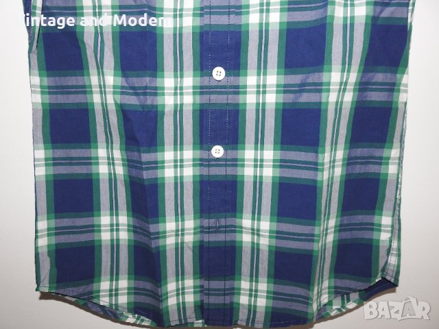 Superdry Карирана мъжка риза къс ръкав S/M (КАТО НОВА), снимка 3 - Ризи - 34209951