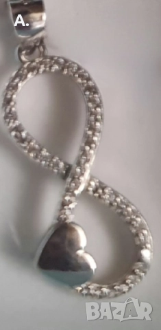 6,37гр Сребърен синджир с символа на безкрайността , снимка 5 - Колиета, медальони, синджири - 52929031