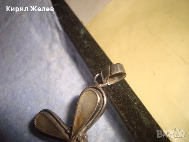 СТАРИНЕН СРЕБЪРЕН СЕДЕФЕН КРЪСТ ОКСИДИРАНО СРЕБРО МАЙСТОРСКА СТАРА РЪЧНА ИЗРАБОТКА 26047, снимка 9 - Антикварни и старинни предмети - 35950586