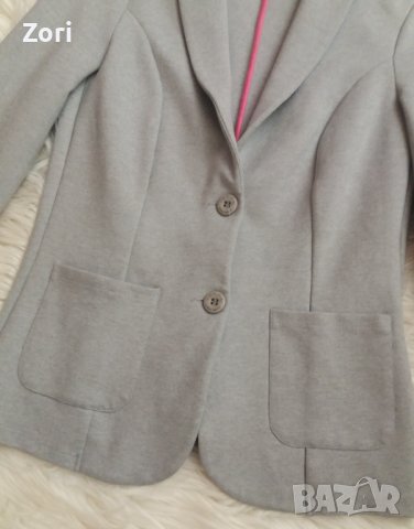 СУПЕРСТИЛНО спортно-елегантно сако в светлосив цвят , снимка 3 - Сака - 41283178