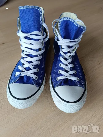 Чисто нови оригинални кецове Converse Chuck Taylor All Star (високи), сини – размер 44 (без кутия), снимка 2 - Кецове - 56041995