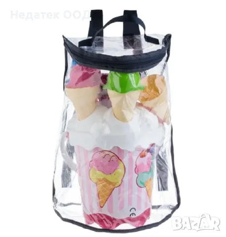 Комплект пластмасови играчки за плаж, Сладолед, 13 бр., снимка 3 - Други - 49672034