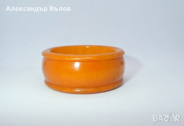 Стар Каталин Бакелит Истински Пръстен Салфетка Изискано Сервиране Маса Хранене, снимка 3 - Антикварни и старинни предмети - 52910762