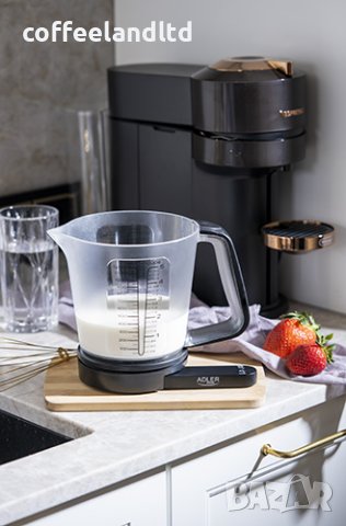 Кухненска везна с мерителна чашка AD 3178 , снимка 2 - Електронни везни - 40280439