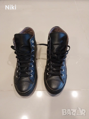 Кожени кецове Конверс 