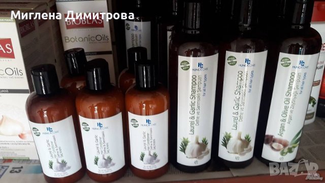 Шампоан и балсам с чесън Hunca Care за растеж, против косопад