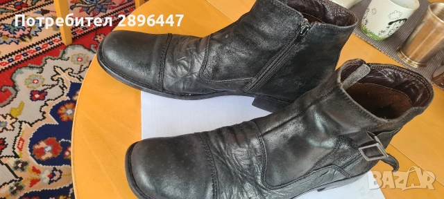 Мъжки боти естествена кожа номер 42, снимка 5 - Мъжки боти - 53520356