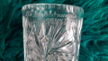 ваза кристална от 1991 година с гравиран надпис от соца, снимка 2
