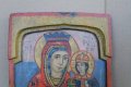 Стара българска икона ''Триптих'', снимка 2