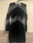 Черна къса рокля кадифе и дантела, снимка 1 - Рокли - 44363972