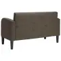 vidaXL Диван с мека мебел, тъмносив, 110 см, изкуствена кожа, снимка 5
