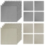 Настилка, 61х61х2 см, Изработена от EVA, Комплект 4 броя, Светлосиво, Бежово , снимка 5