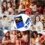 Нова Ретро портативна игрова конзола 520 игри LCD екран синя за деца, снимка 2