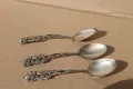 3 броя  сребърни лъжици , снимка 1