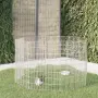 vidaXL Ограждение за свободно отглеждане на животни 8-панела 54x80 см, снимка 2
