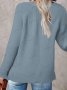 Дамски ежедневен моден плетен пуловер с V-образно деколте, 5цвята - 023, снимка 11