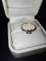 Розово злато с диаманти и сапфири/златен пръстен/, снимка 3