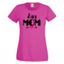 Дамска тениска Dog Mom 4,Празник на Майката,Подарък,Изненада,Рожден Ден, снимка 1 - Тениски - 36294726