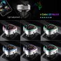 Bluetooth 5.0 FM трансмитер, QC3.0, MP3 плейър, Hands Free, 2 USB порта, RGB LED подсветка, слот за , снимка 4