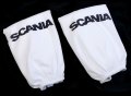 Автомобилни калъфки за наглавници (2бр. К-Т) За Scania Сканиа Бял Цвят Универсален и Еластичен Модел