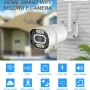 Външна 3MPX WiFi камера с метален корпус, нощно виждане до 40 метра и вградени микрофон и говорител, снимка 6