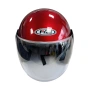 КАСКА ЗА МОТОР, ОТВОРЕНА КАСКА БЕЗ БРАДА ЗА СКУТЕР, ЧЕРВЕН ГЛАНЦ - 2415, снимка 1