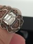Сребърен пръстен с сапфир ЗЕ, снимка 7