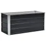 vidaXL Градинска висока леха антрацит 100x40x45 см поцинкована стомана, снимка 1
