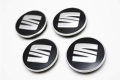 Капачки за Сеат джанти - 56мм - 5F0601171 - черни, снимка 6