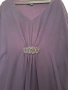 СТРАХОТНА РОКЛЯ В ЛИЛАВО ОТ ТЮЛ 2XL-3XL, снимка 3