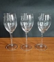 3 бр. елегантни високи кристални чаши за вино, снимка 1