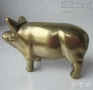 Фигури, статуетки, Ватерло лъв, преспапие прасе свиня пиле бик, месинг бронз метал статуетка фигура , снимка 9