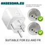Умен Wi-Fi Контакт eWelink WiFi Smart Socket Plug 20A EU с гласово управление поддръжка на Alexa, снимка 2