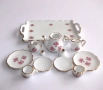 Сервизче за чай в скала 1:12 за кукленска къща, колекционерско Reutter Porzellan Germany, снимка 1