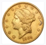 Златна монета САЩ 20 Долара 1850-1907, снимка 1