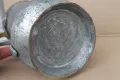 Стара медна ръчнокована кана за вино, снимка 11