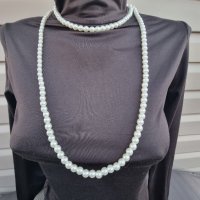 Дълъг перлен гердан , снимка 8 - Колиета, медальони, синджири - 39235940