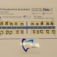 Дентални Метални брекити Mini MBT 0.022 345 кука 20 бр. ApogeyDental, снимка 1 - Стоматология - 44767974