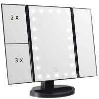 Козметично огледало, С LED осветление, 35x28 см, снимка 5 - Други - 41208586