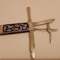 СССР емайлиран нож, маникюр, снимка 6 - Антикварни и старинни предмети - 42170251