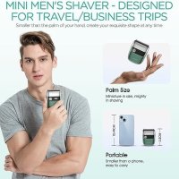 Нов USB мини електрически бръснач Самобръсначка мъже мокро сухо бръснене Подарък, снимка 6 - Тримери - 42335805