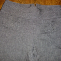 Всичко по 5 лв - Дамски панталон Next Petite,  сив със широк крачол, снимка 4 - Панталони - 36082816