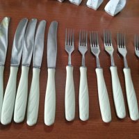 Стари руски прибори за хранене вилици и ножове , снимка 1 - Антикварни и старинни предмети - 42170621